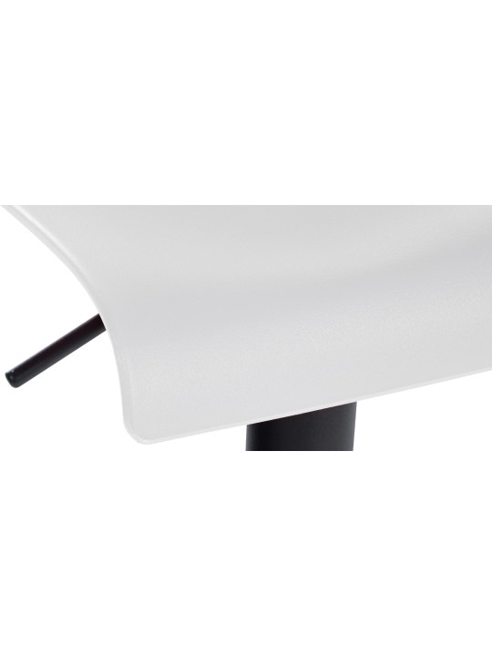 Conjunto de 2 bancos altos de plástico Branford, branco
