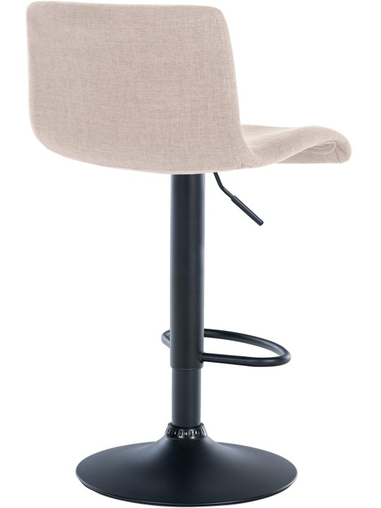 Conjunto de 2 bancos altos em tecido Branford, creme Conjunto de 2 bancos altos em tecido Branford, creme