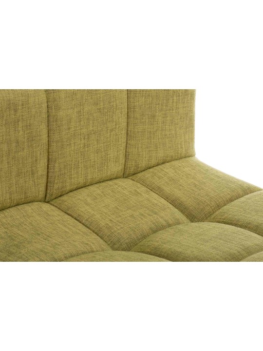 Conjunto de 2 bancos altos tecido Calma, verde claro
