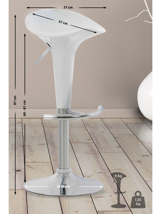 Banqueta alta Sela, branco Banqueta alta Sela, branco
