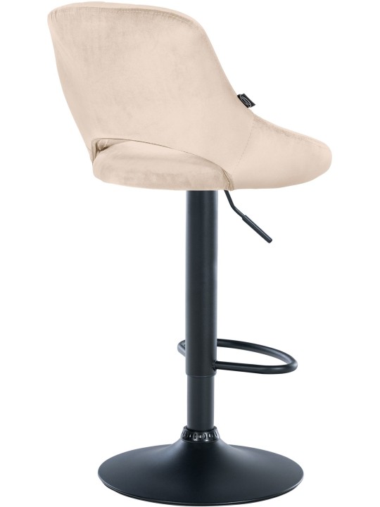 Conjunto de 2 bancos altos Milet veludo B, creme