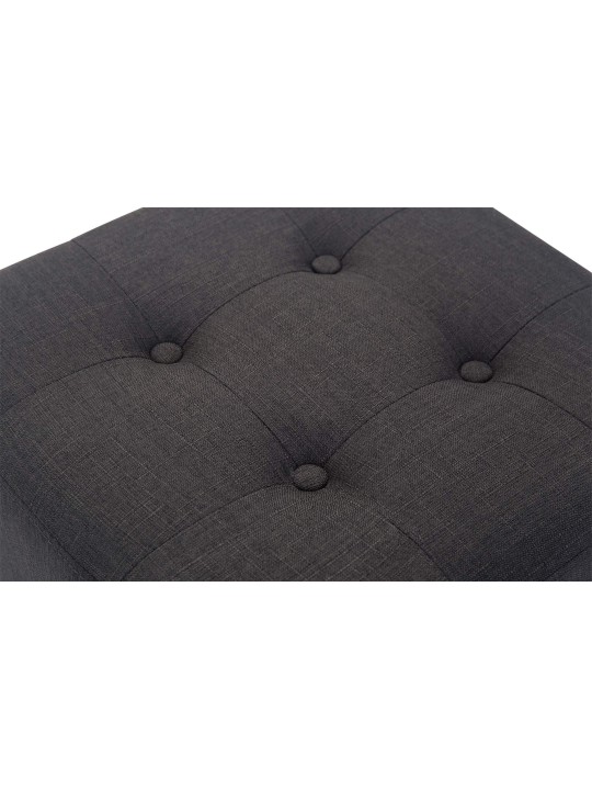 Banqueta Faraó, luz antiga, cinza escuro