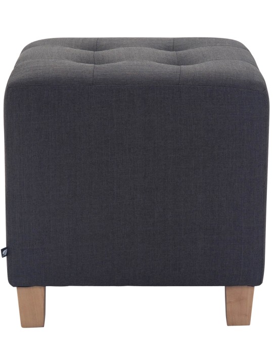 Banqueta Faraó, luz antiga, cinza escuro