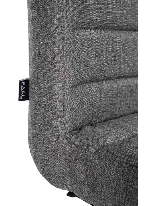 Conjunto de 2 cadeiras de jantar em tecido Elvas, cinza