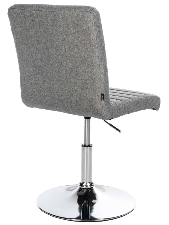 Conjunto de 2 cadeiras de jantar em tecido Elvas, cinza