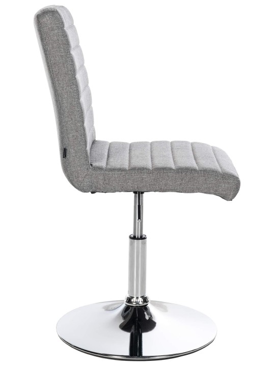 Conjunto de 2 cadeiras de jantar em tecido Elvas, cinza