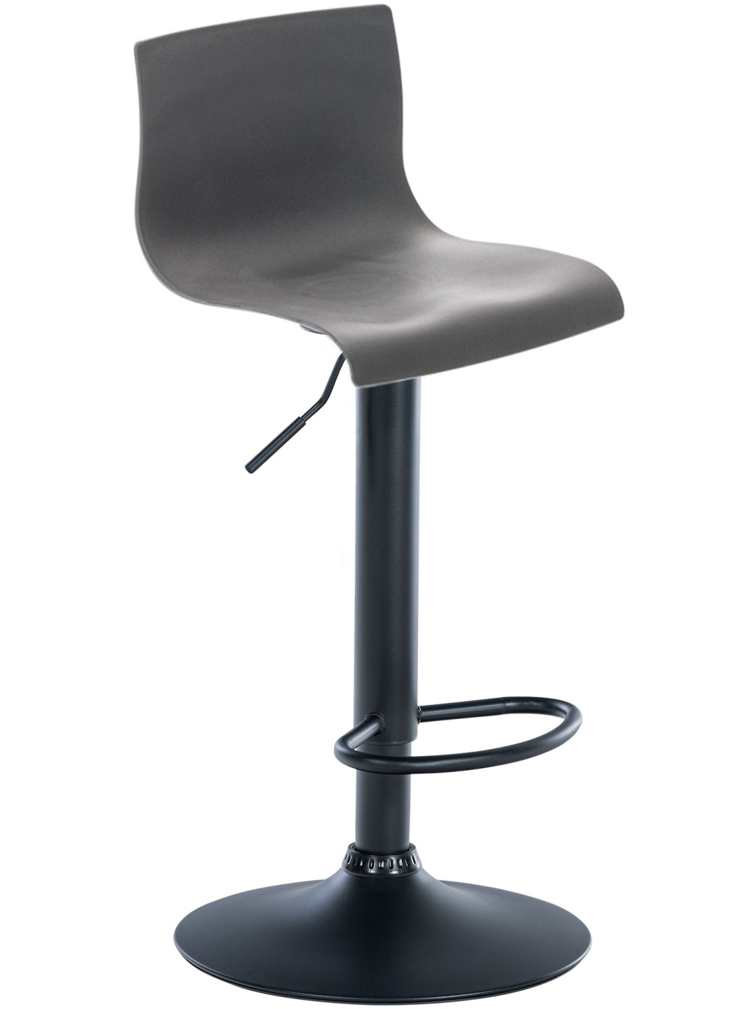 Banqueta alta Hoover B, cinza