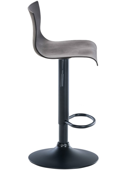 Banqueta alta Hoover B, cinza