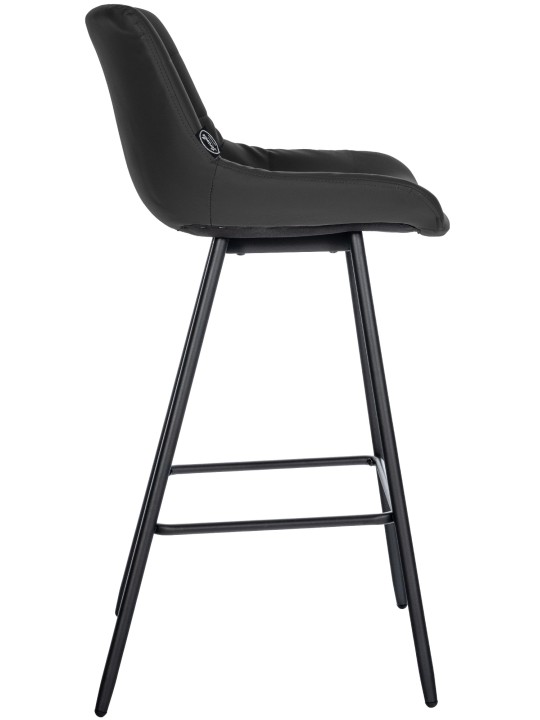 Banqueta alta Weston couro sintético, preto Banqueta alta Weston couro sintético, preto