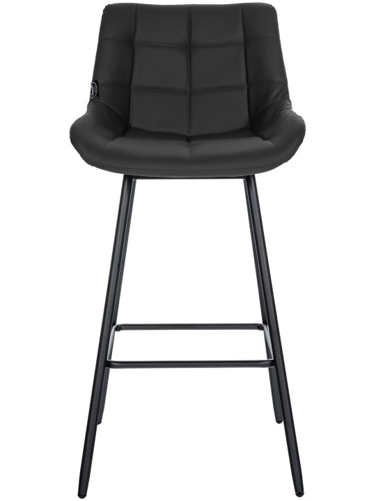 Banqueta alta Weston couro sintético, preto Banqueta alta Weston couro sintético, preto