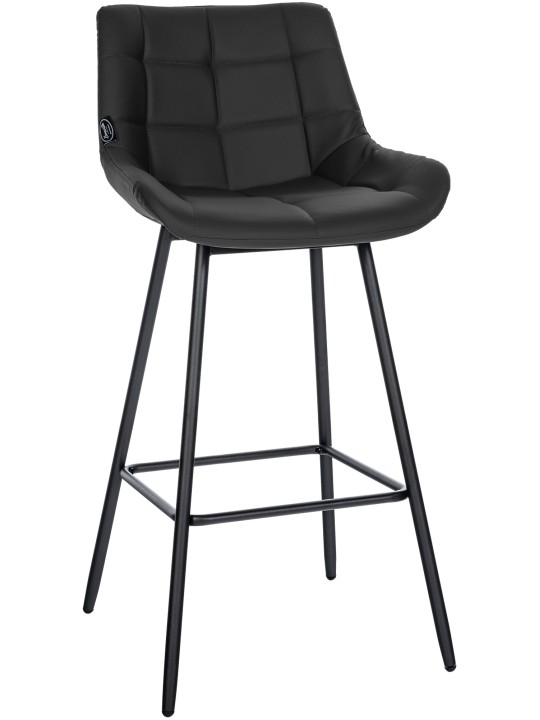 Banqueta alta Weston couro sintético, preto Banqueta alta Weston couro sintético, preto