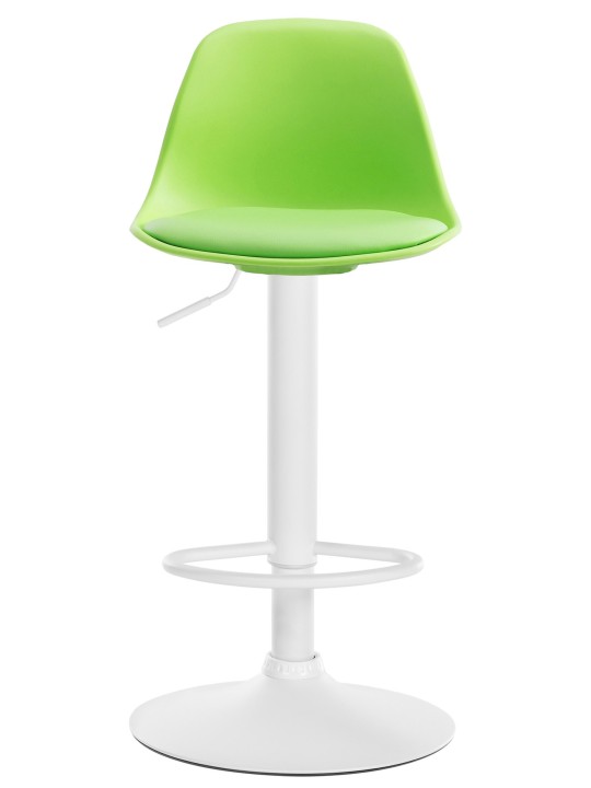 Banqueta alta Kiel couro sintético, verde