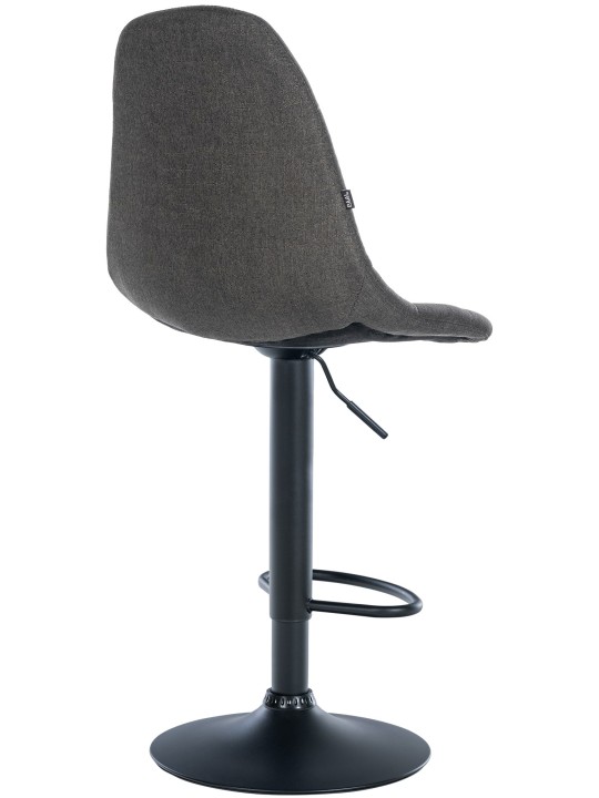 Banqueta alta Elmore tecido B, cinza escuro