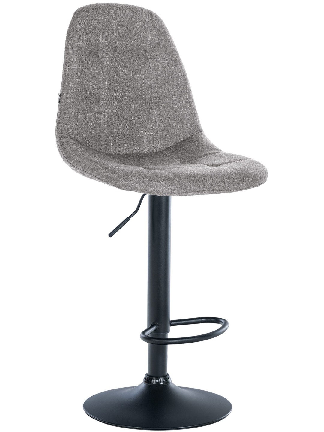 Banqueta alta Elmore tecido B, cinza