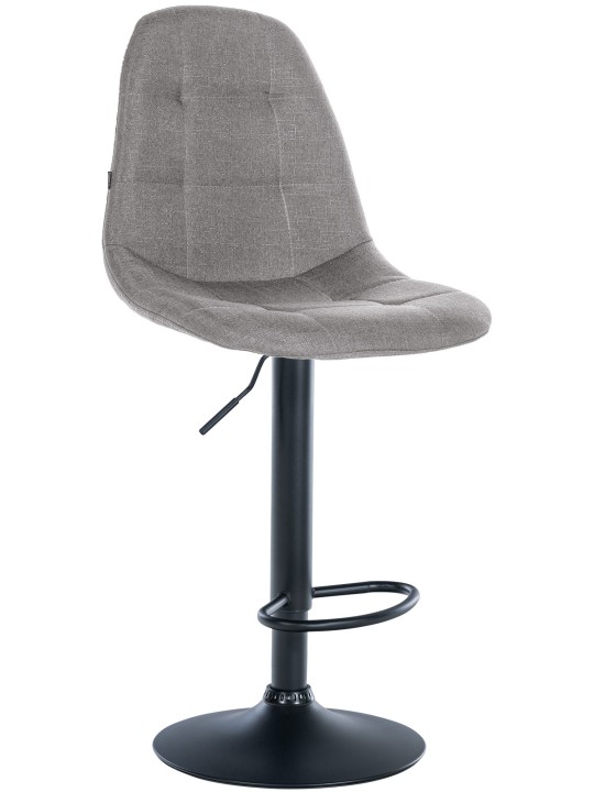 Banqueta alta Elmore tecido B, cinza