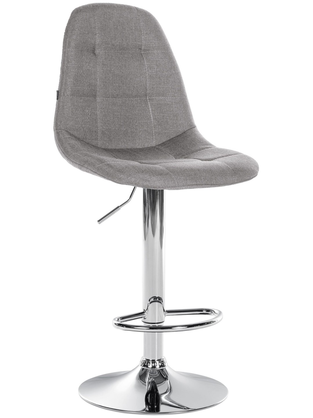 Banqueta alta Elmore tecido C, cinza