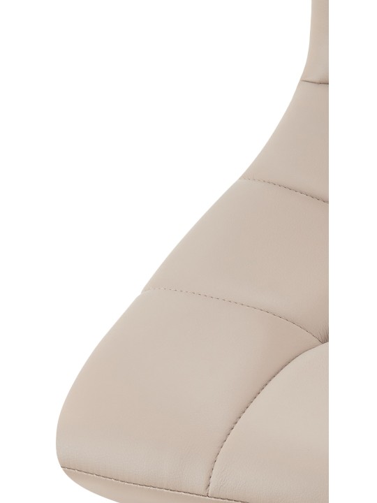 Conjunto de 4 cadeiras de jantar Antibes couro sintético, taupe