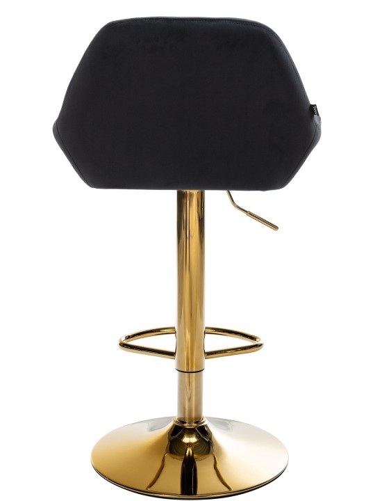Banqueta alta Braga veludo dourado, preto Banqueta alta Braga veludo dourado, preto