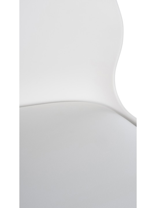 Banqueta alta Gilbert plástico, branco