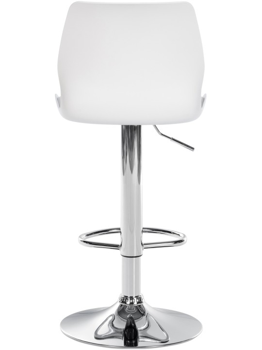 Banqueta alta Gilbert plástico, branco