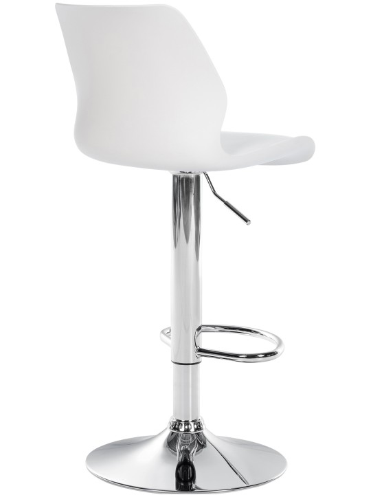 Banqueta alta Gilbert plástico, branco