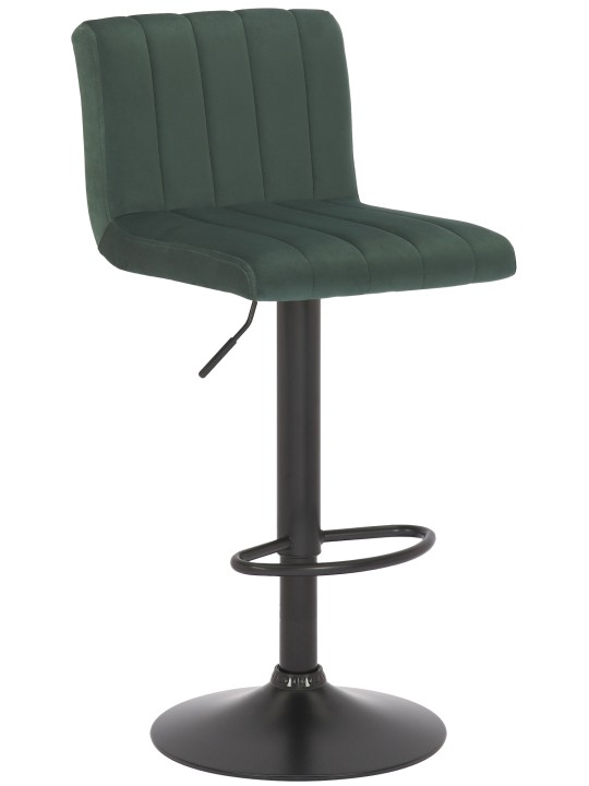 Banqueta alta Jamie veludo, verde