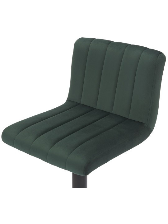 Banqueta alta Jamie veludo, verde