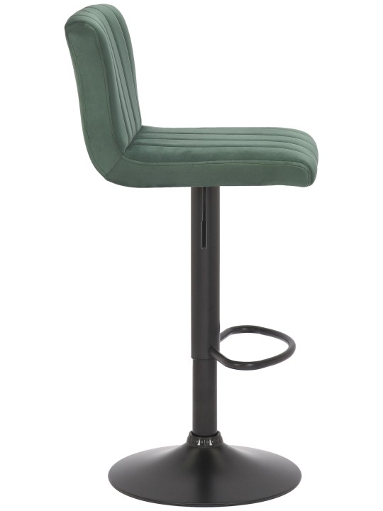 Banqueta alta Jamie veludo, verde