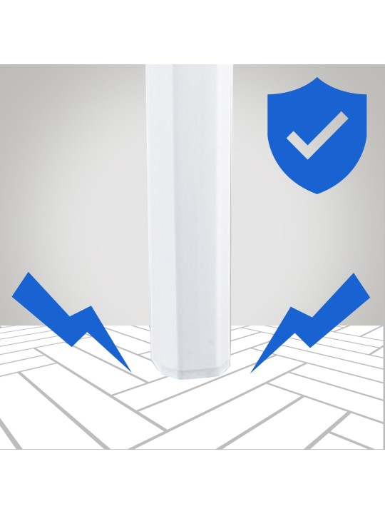 Banqueta alta Fox, branco brilhante Banqueta alta Fox, branco brilhante