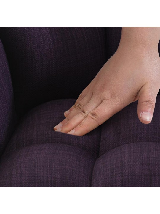 Conjunto de 2 bancos altos tecido Damaso, lilás Conjunto de 2 bancos altos tecido Damaso, lilás