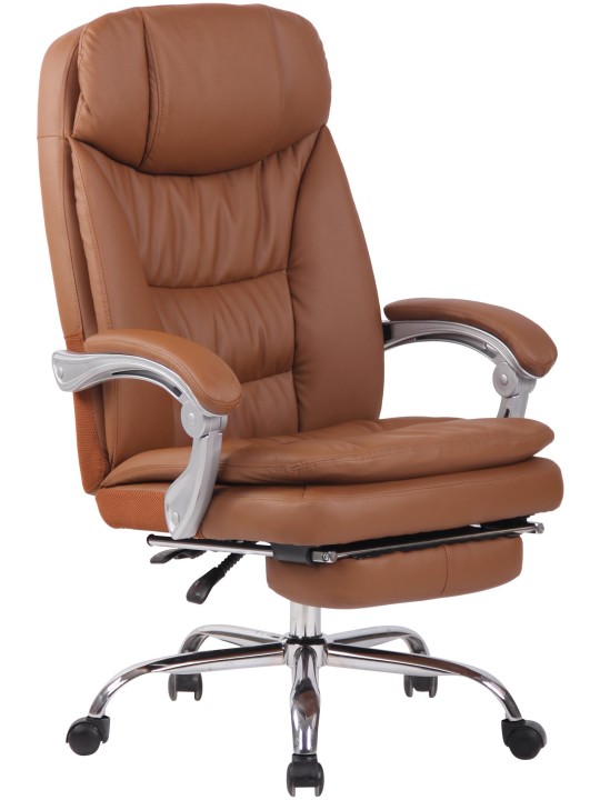 Cadeira de escritório XL Troy, castanho claro