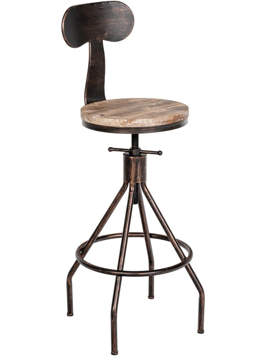 Banqueta alta Hanam, bronze