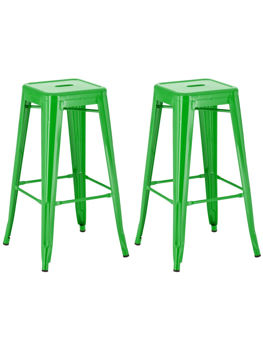 Conjunto de 2 bancos altos Joshua, verde