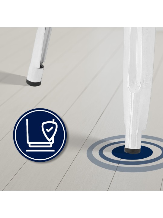 Conjunto de 2 bancos altos Joshua, branco Conjunto de 2 bancos altos Joshua, branco