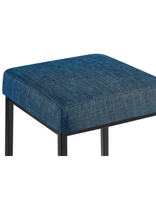 Banqueta alta Montreal B85 tecido, azul