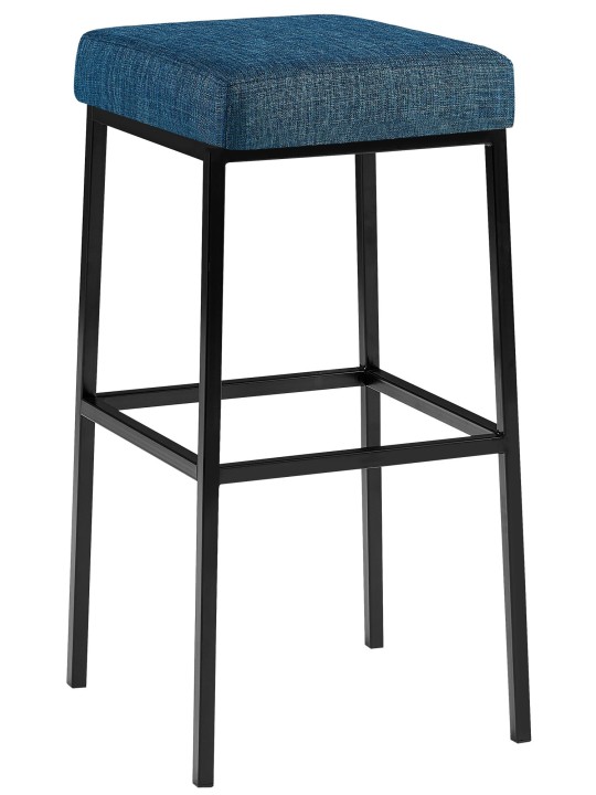 Banqueta alta Montreal B80 tecido, azul Banqueta alta Montreal B80 tecido, azul