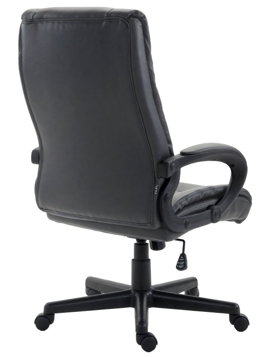 Cadeira de escritório XL Sparta couro sintético, preto