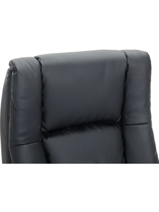 Cadeira de escritório XL Sparta couro sintético, preto