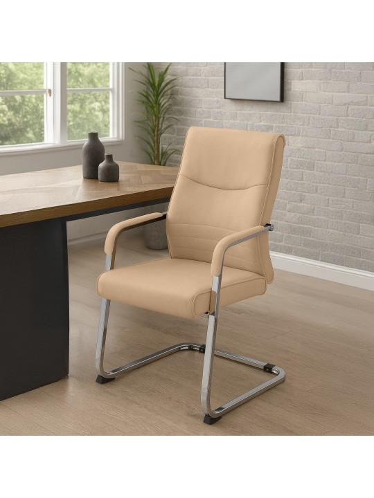 Conjunto de 2 cadeiras para visitantes Hobart, cáqui