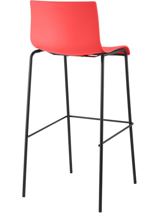 Banqueta alta Hoover com estrutura de 4 pés, vermelho Banqueta alta Hoover com estrutura de 4 pés, vermelho