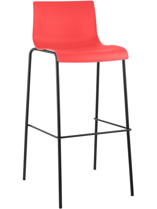Banqueta alta Hoover com estrutura de 4 pés, vermelho Banqueta alta Hoover com estrutura de 4 pés, vermelho