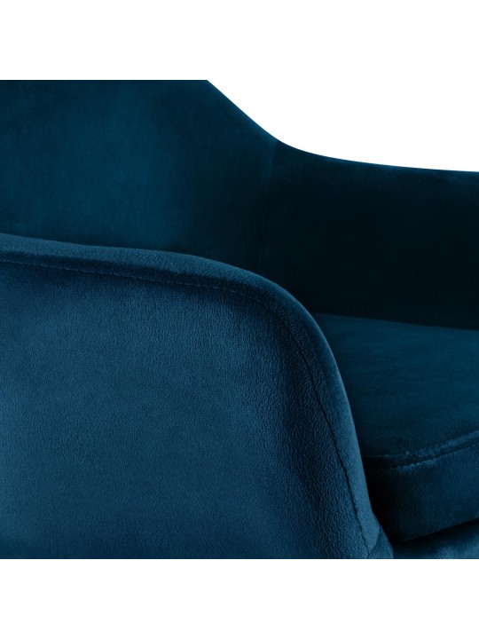 Banqueta alta Grant veludo, azul Banqueta alta Grant veludo, azul