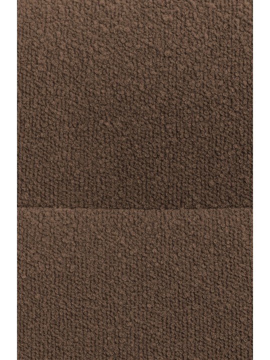 Cadeira de jantar Merlinda tecido Teddy, castanho