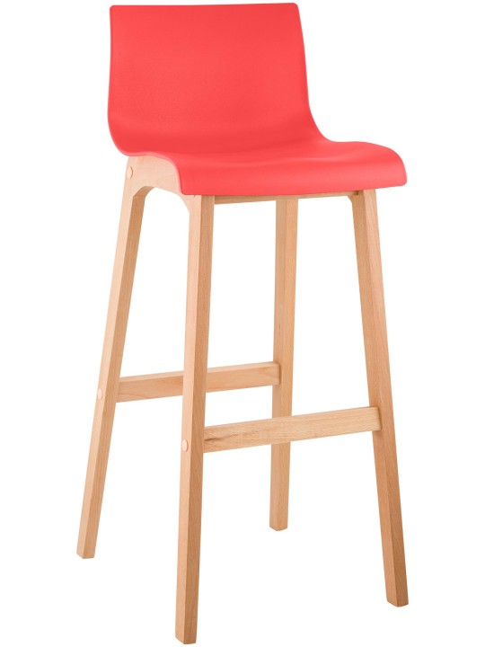 Banqueta alta Hoover Natura estrutura de 4 pés, vermelho Banqueta alta Hoover Natura estrutura de 4 pés, vermelho
