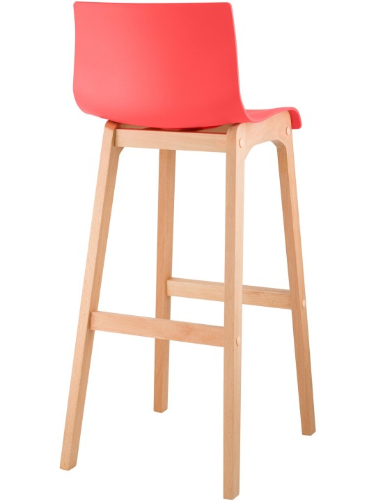 Banqueta alta Hoover Natura estrutura de 4 pés, vermelho Banqueta alta Hoover Natura estrutura de 4 pés, vermelho