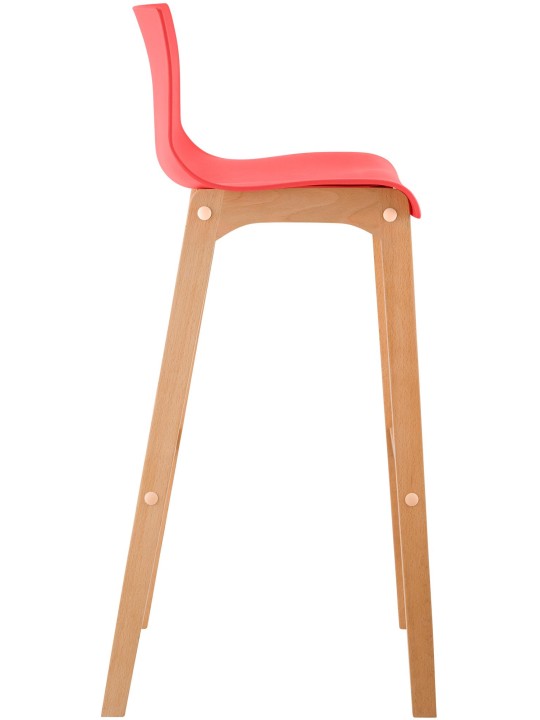 Banqueta alta Hoover Natura estrutura de 4 pés, vermelho Banqueta alta Hoover Natura estrutura de 4 pés, vermelho