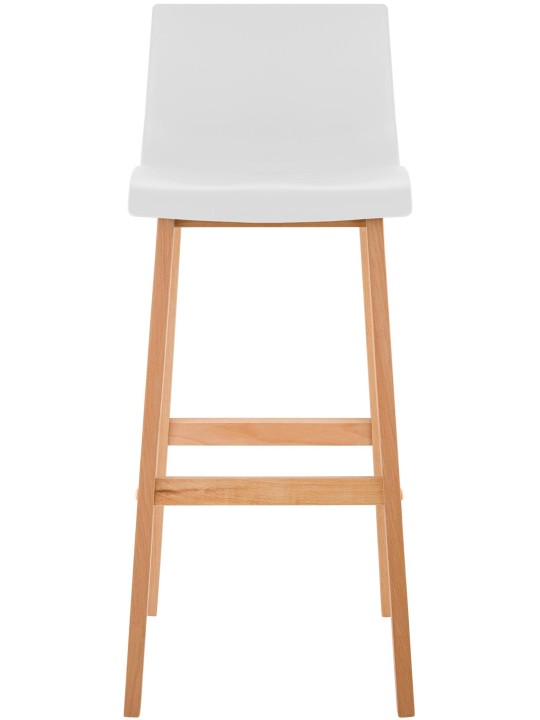 Conjunto de 2 bancos altos Hoover Natura, branco