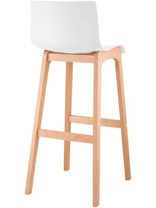 Conjunto de 2 bancos altos Hoover Natura, branco