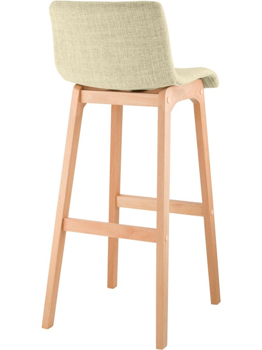 Banqueta alta Hoover tecido Natura, creme