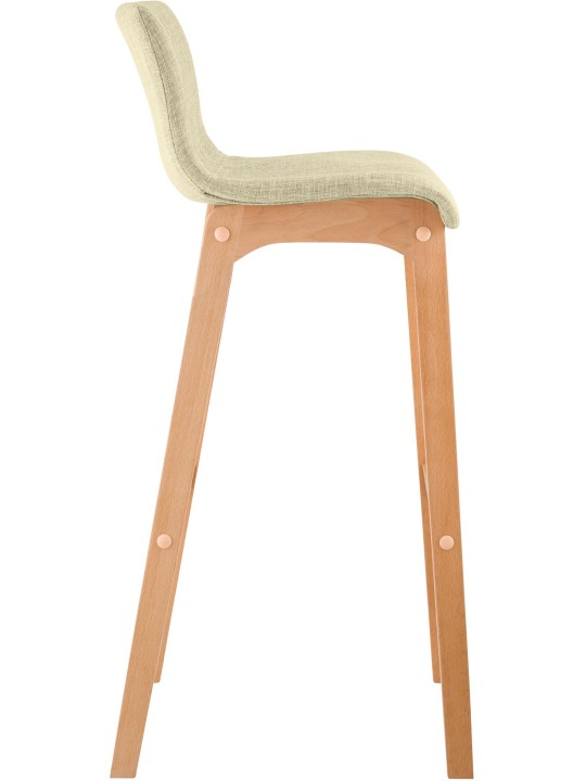 Banqueta alta Hoover tecido Natura, creme